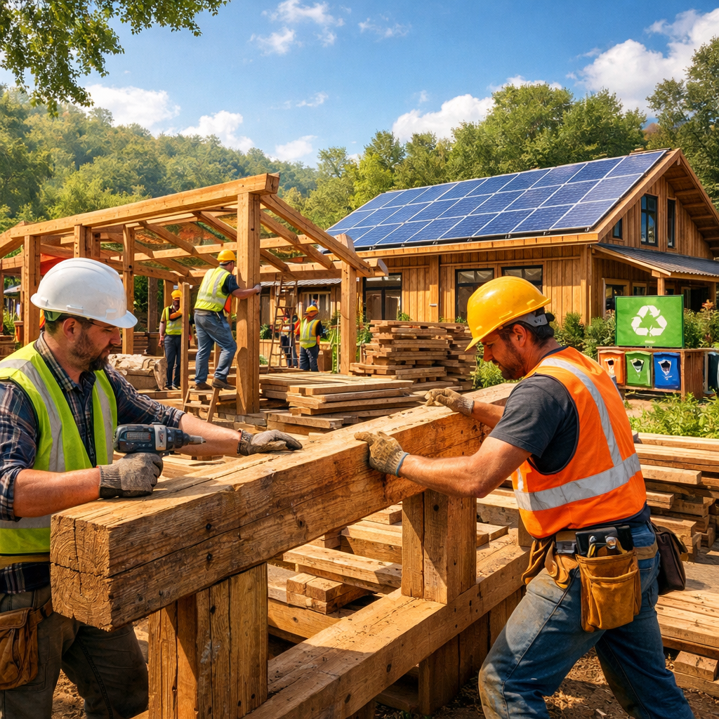 How Wood Recycling Supports Green Building Practices